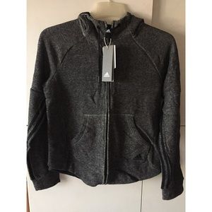 NWT Adidas ZIPPER Grey Hoodie